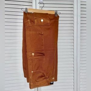 Fashion Nova | Size 9 | Denim Cargo Pant - Functional Pockets